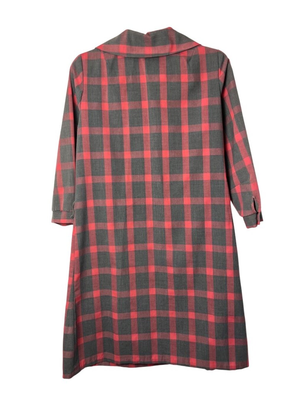Vintage Handmade Plaid Dress Tunic Peter Pan Collar Womens S? Used - Picture 3 of 16